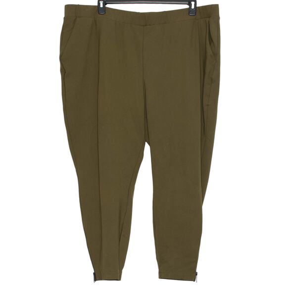 Universal Standard Pants Pull On Effortless Minimalist Comfort Olive Green XL 26 - Picture 1 of 7